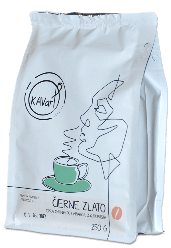 KAVart ČIERNE ZLATO ZRNKOVÁ KÁVA